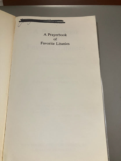 A Prayerbook of Favorite Litanies by Rev. Fr. Albert J. Hebert, S.M.