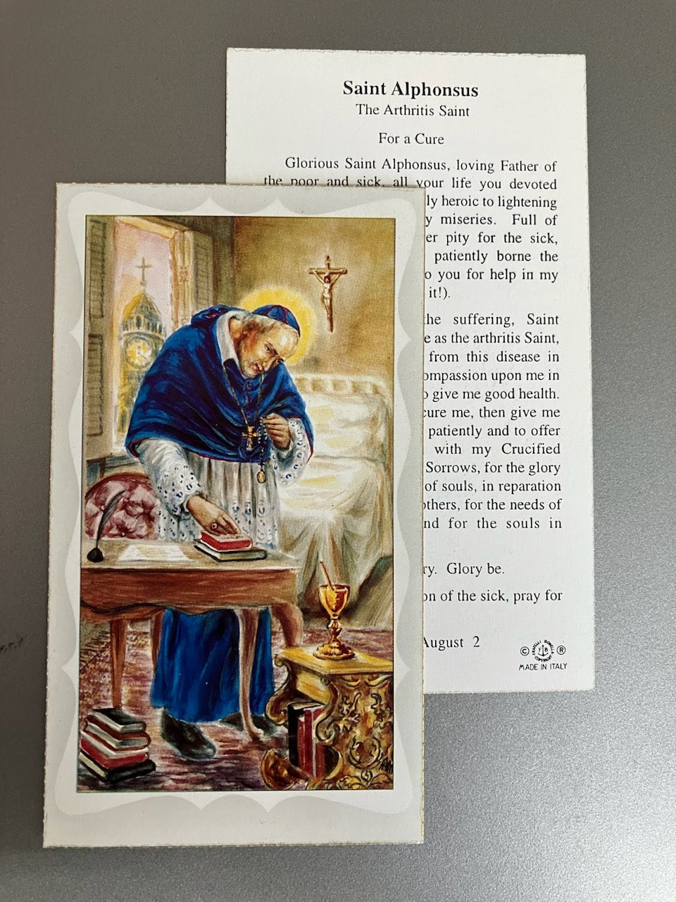 St. Alphonsus Liguori Holy Card