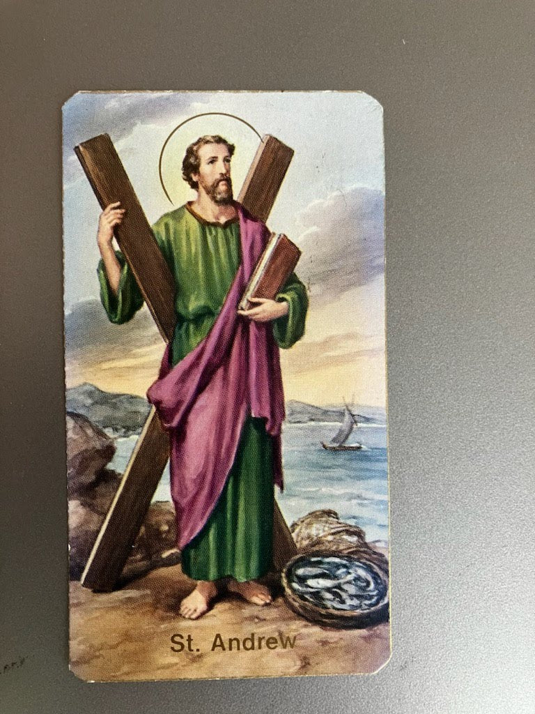 St. Andrew Holy Card