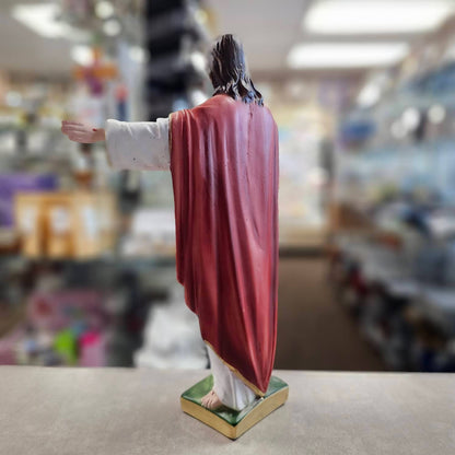 Sacred Heart of Jesus Blessing, Italian Statue - 21"
