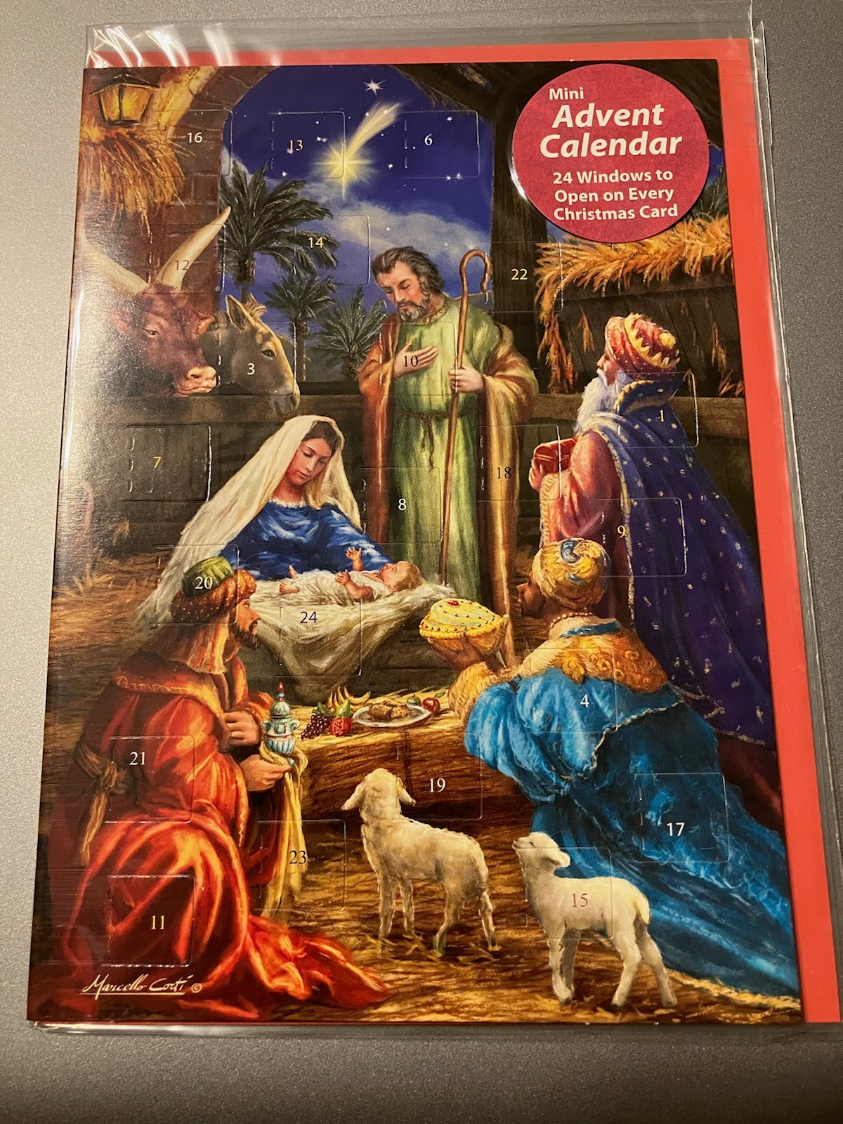 Mini Advent Calendar Greeting Cards - Assorted Styles