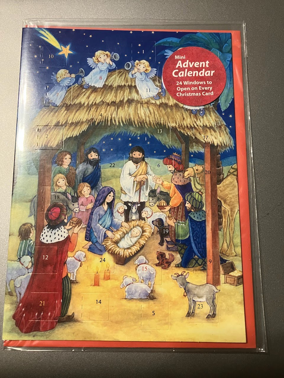 Mini Advent Calendar Greeting Cards - Assorted Styles