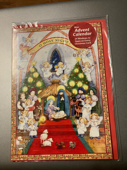 Mini Advent Calendar Greeting Cards - Assorted Styles