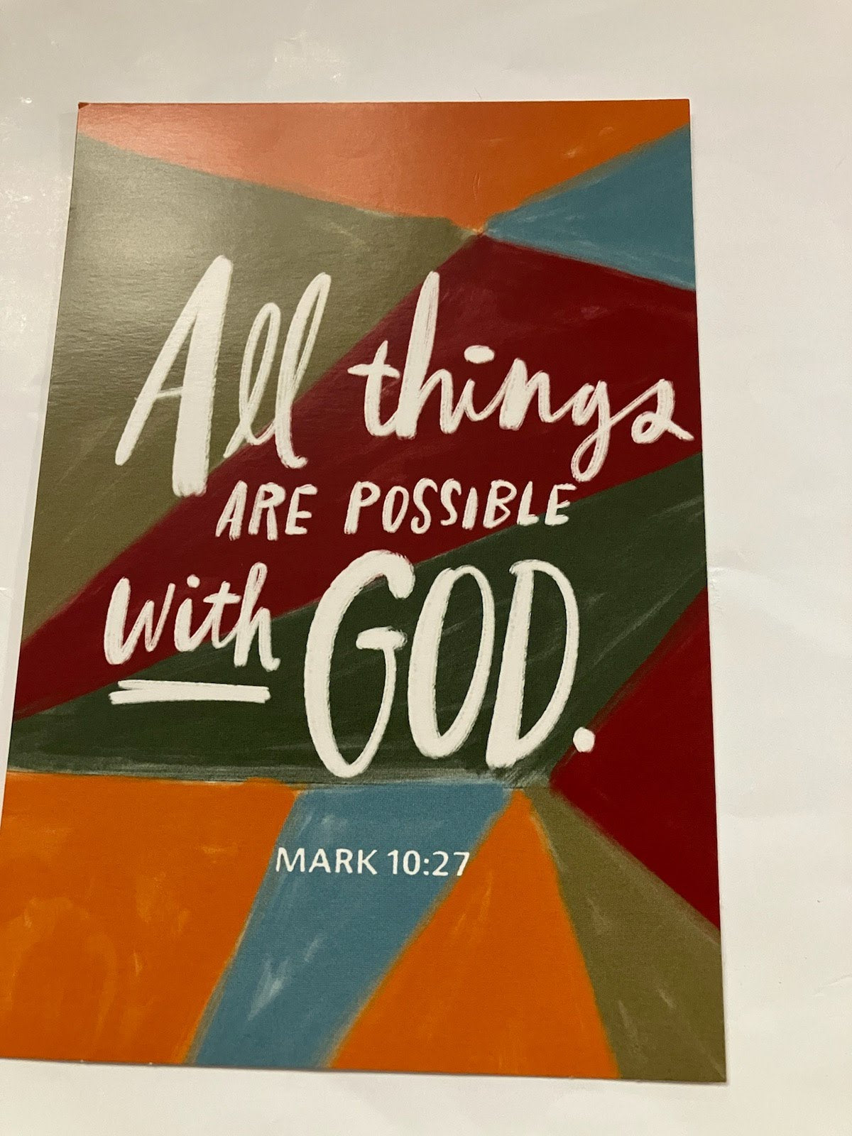 "All Things Are Possible with God" Greeting Card