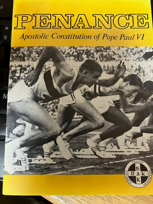 Penance Apostolic Constitution of Pope Paul VI