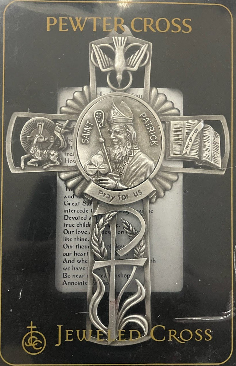 Saint Pewter Cross - Discontinued