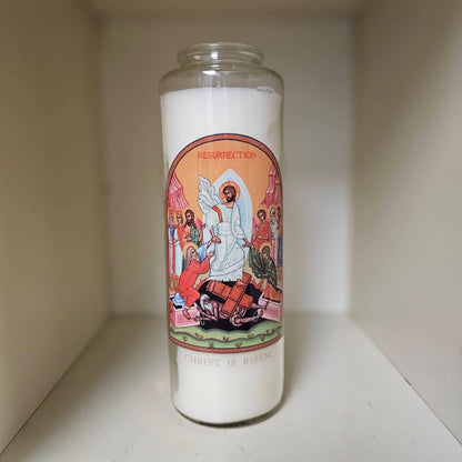Holy Icons White Prayer Intention Candle