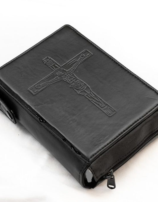 BREVIARY COVER in black leather