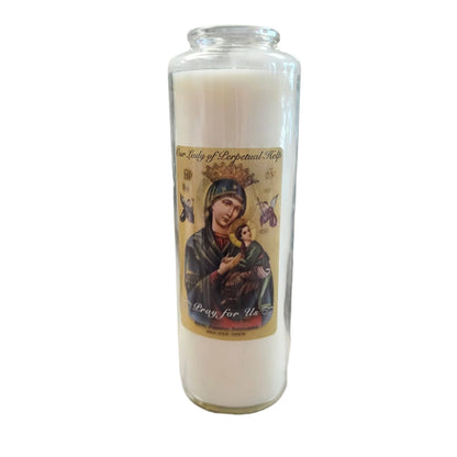 Holy Icons White Prayer Intention Candle