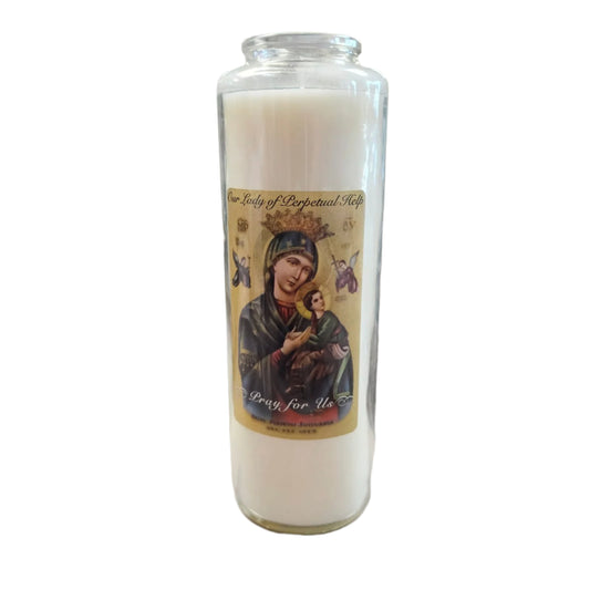 Holy Icons White Prayer Intention Candle