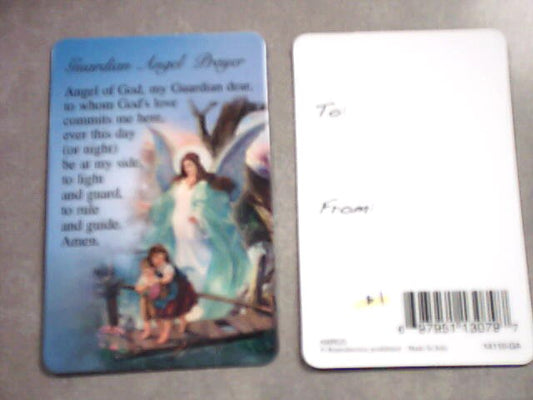 Guardian Angel Prayer Holy Card