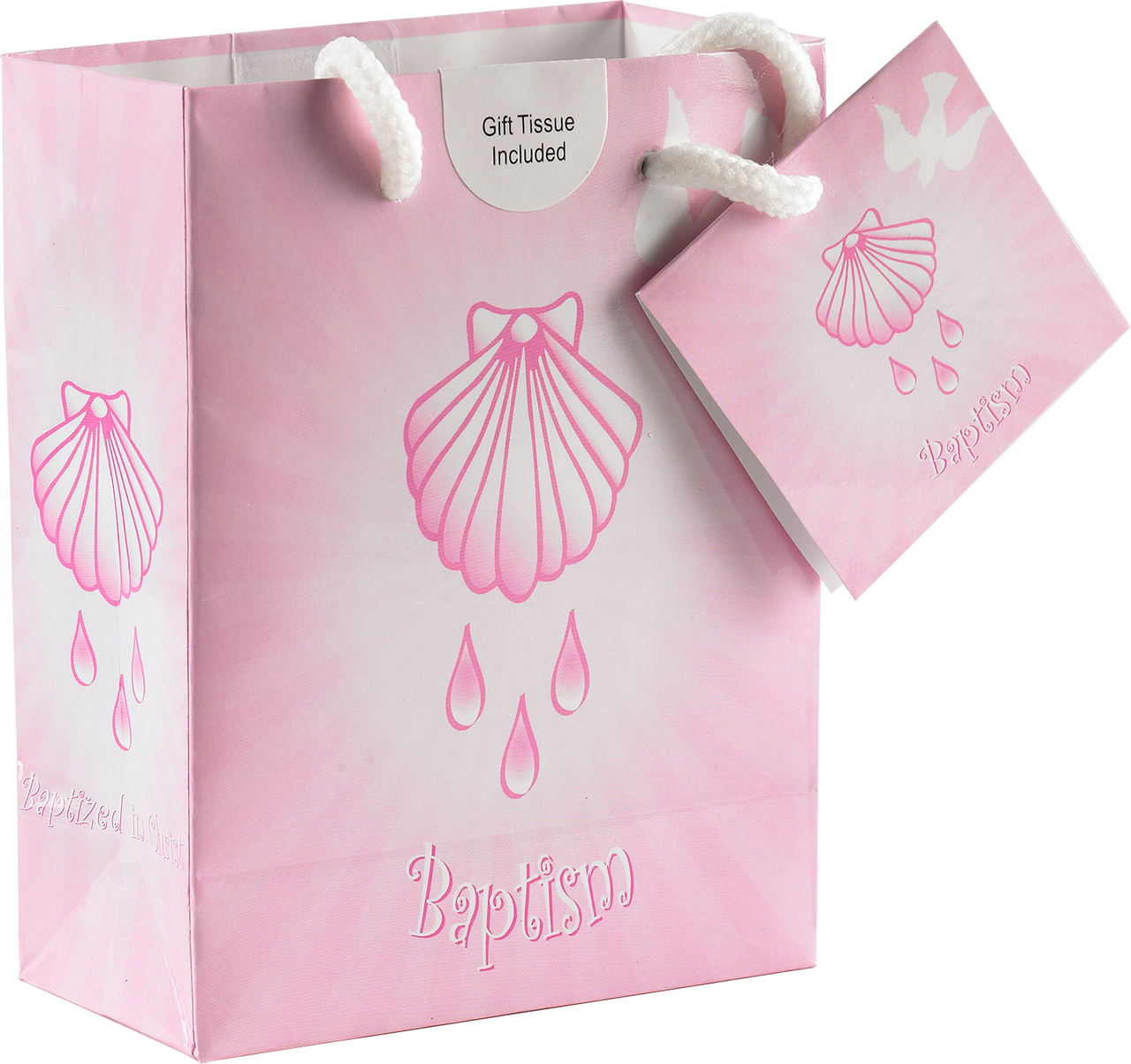 Pink Shell, Baptism - Gift Bag