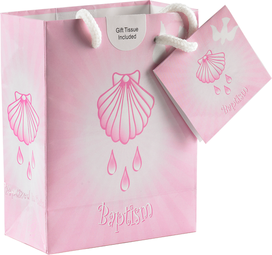 Pink Shell, Baptism - Gift Bag