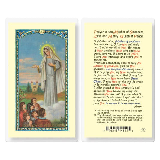 Our Lady of Medjugorje Holy Card