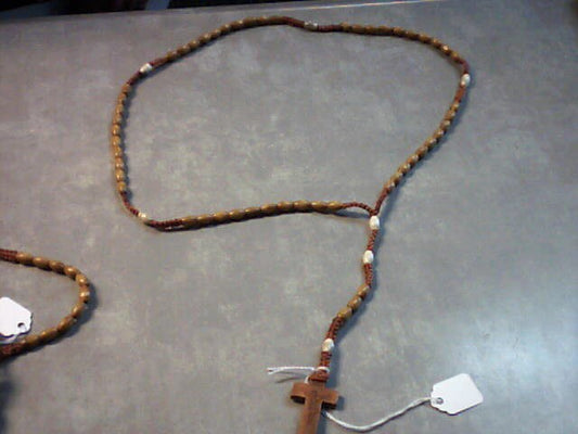 Brown cord rosary