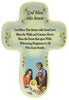 Holy Family Cross Bless This House Wall Plaque