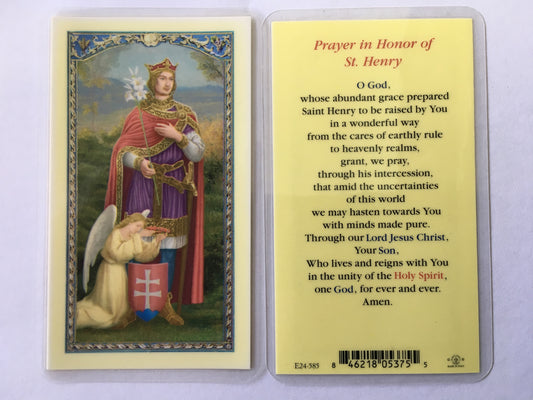 St. Henry - Holy Card