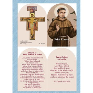 St. Francis of Assisi Bifold Holy Card