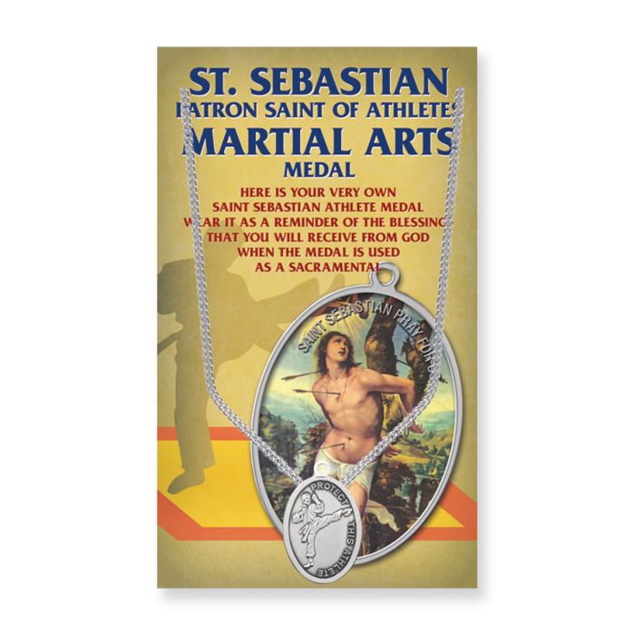 OVAL ST. SEBASTIAN MEN'S ATHLETIC MEDAL