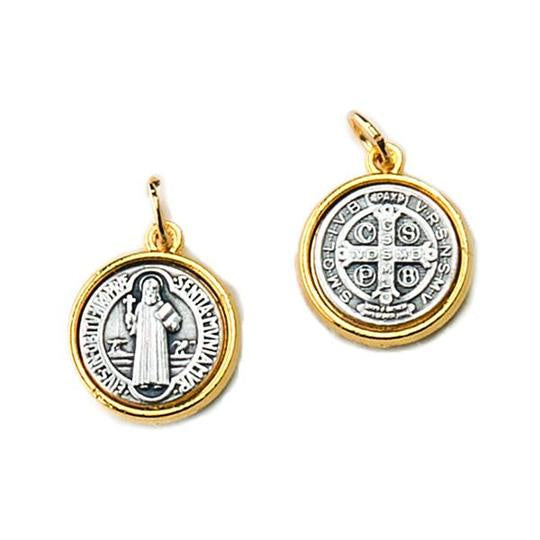 St. Benedict Jubliee Medal, Two-tone, Double-sided