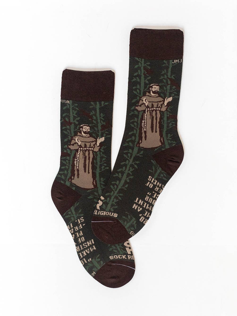 Religious Themed Socks, Kids-Adult Size (Many Variants)