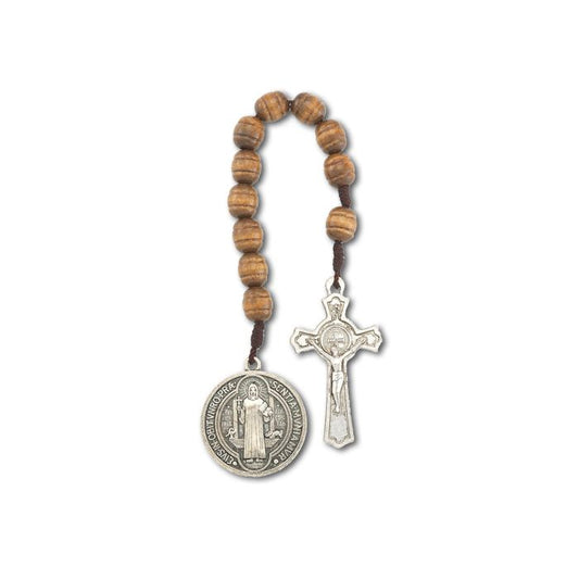 St. Benedict Wood One Decade Rosary