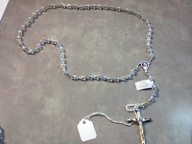 Clear plastic rosary