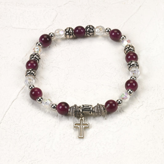 I am a Christian - Italian Stretch Bracelet with Prayer Card