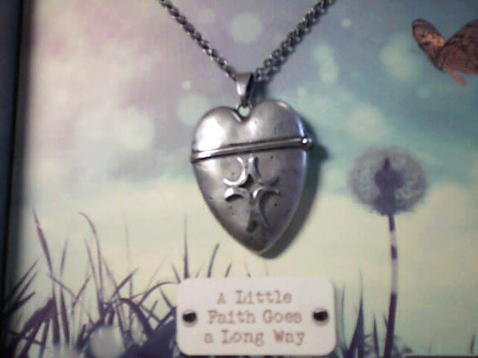 "A little faith goes a long way" necklace