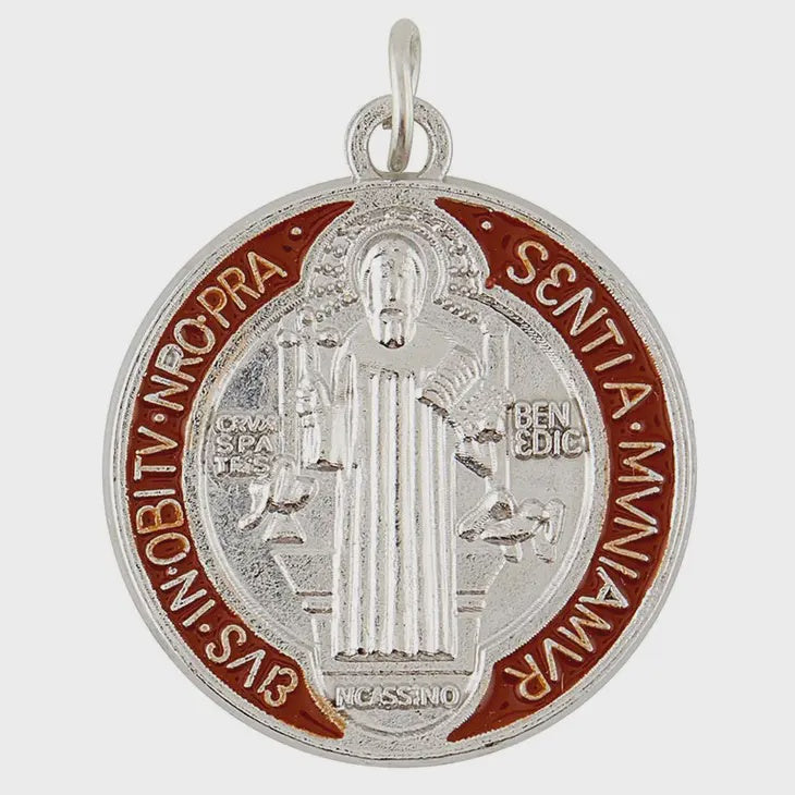 St. Benedict Silver And Brown Medal