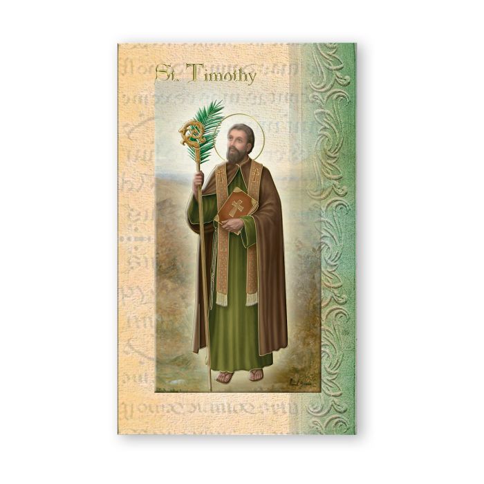 St. Timothy Prayer Folder and Biography