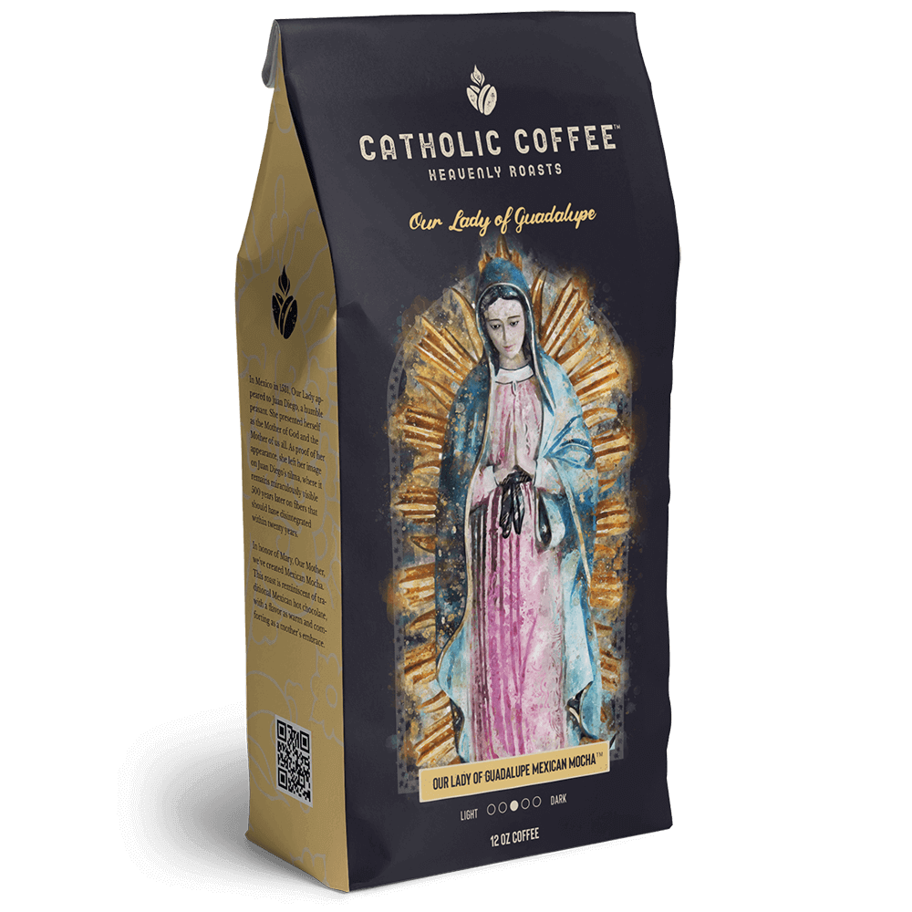 Catholic Coffee: 12 oz of Ground Coffee - Featuring Saint Themed Roasts