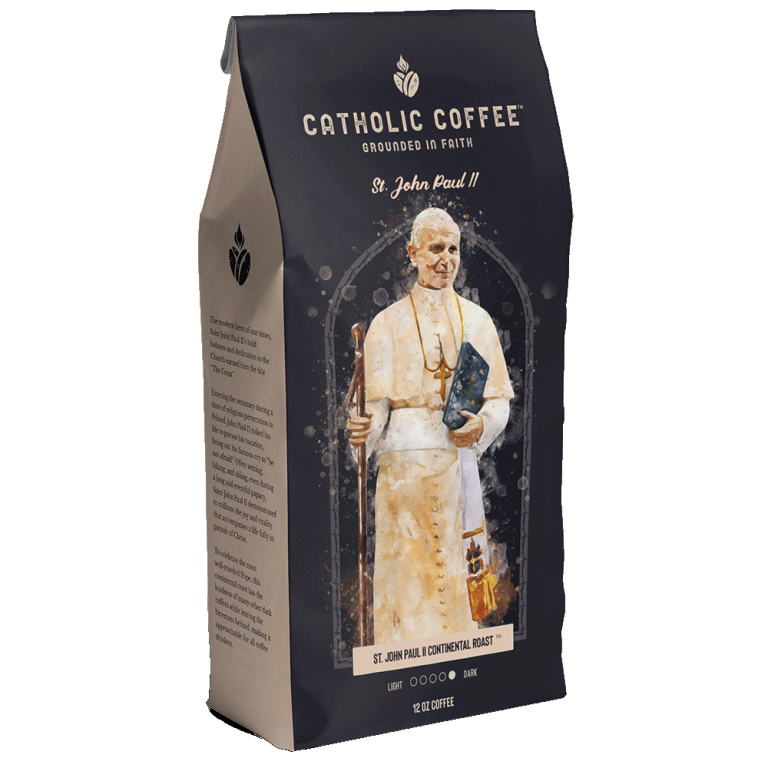 Catholic Coffee: 12 oz of Ground Coffee - Featuring Saint Themed Roasts