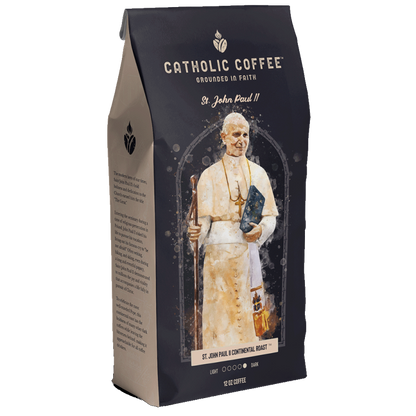 Catholic Coffee: 12 oz of Ground Coffee - Featuring Saint Themed Roasts