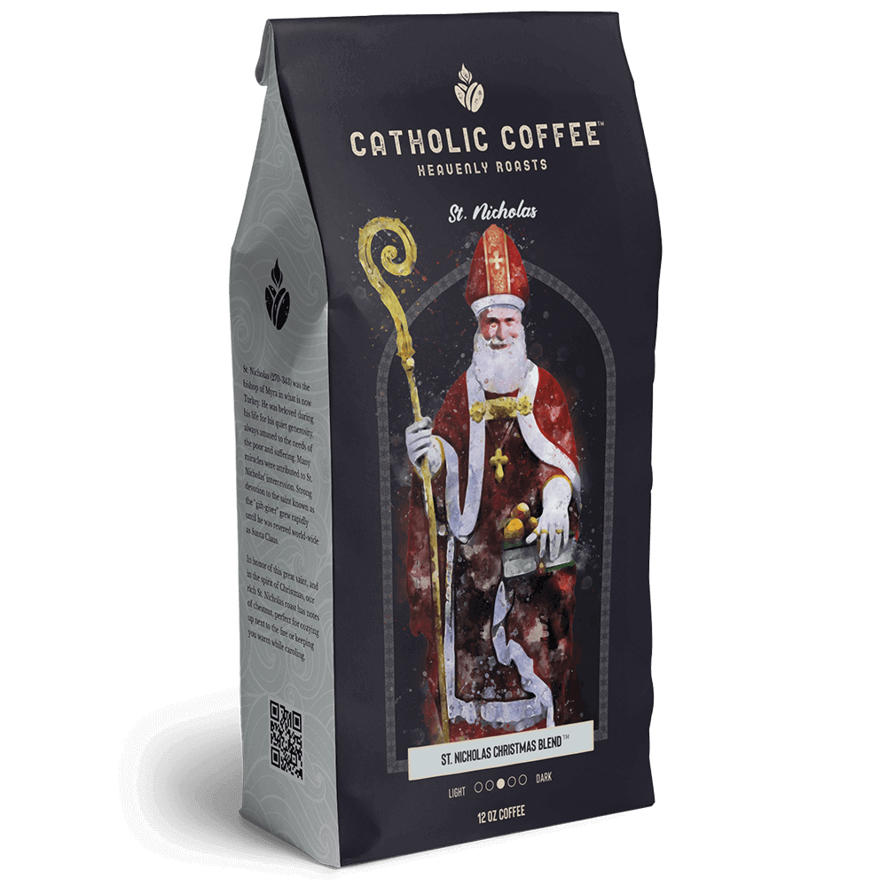 Catholic Coffee: 12 oz of Ground Coffee - Featuring Saint Themed Roasts