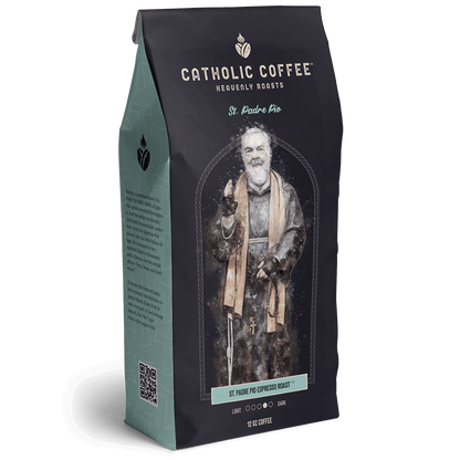 Catholic Coffee: 12 oz of Ground Coffee - Featuring Saint Themed Roasts
