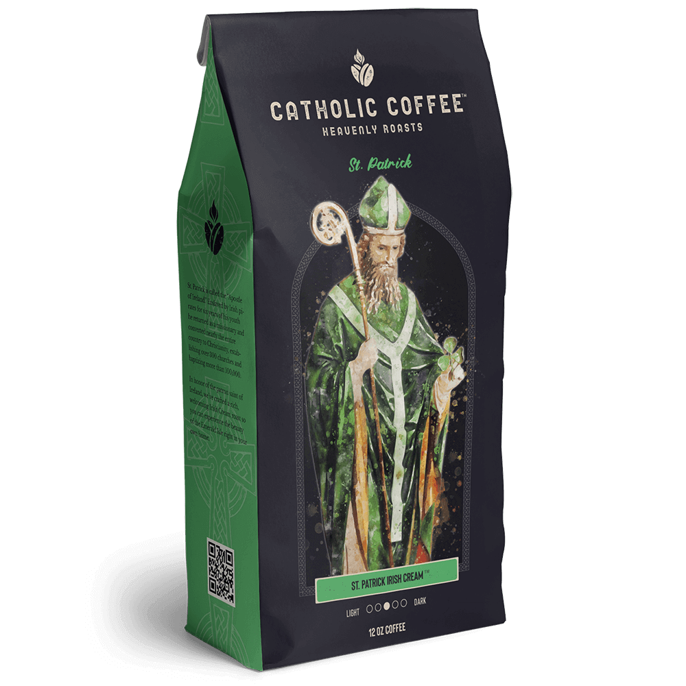 Catholic Coffee: 12 oz of Ground Coffee - Featuring Saint Themed Roasts