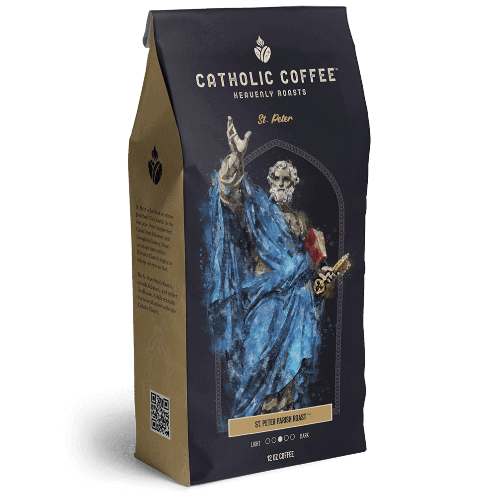 Catholic Coffee: 12 oz of Ground Coffee - Featuring Saint Themed Roasts