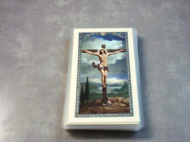 Prayer to Jesus Crucified laminated Holy Card