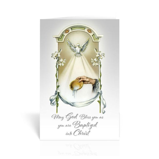 May God Bless You As You Are Baptized Greeting Card