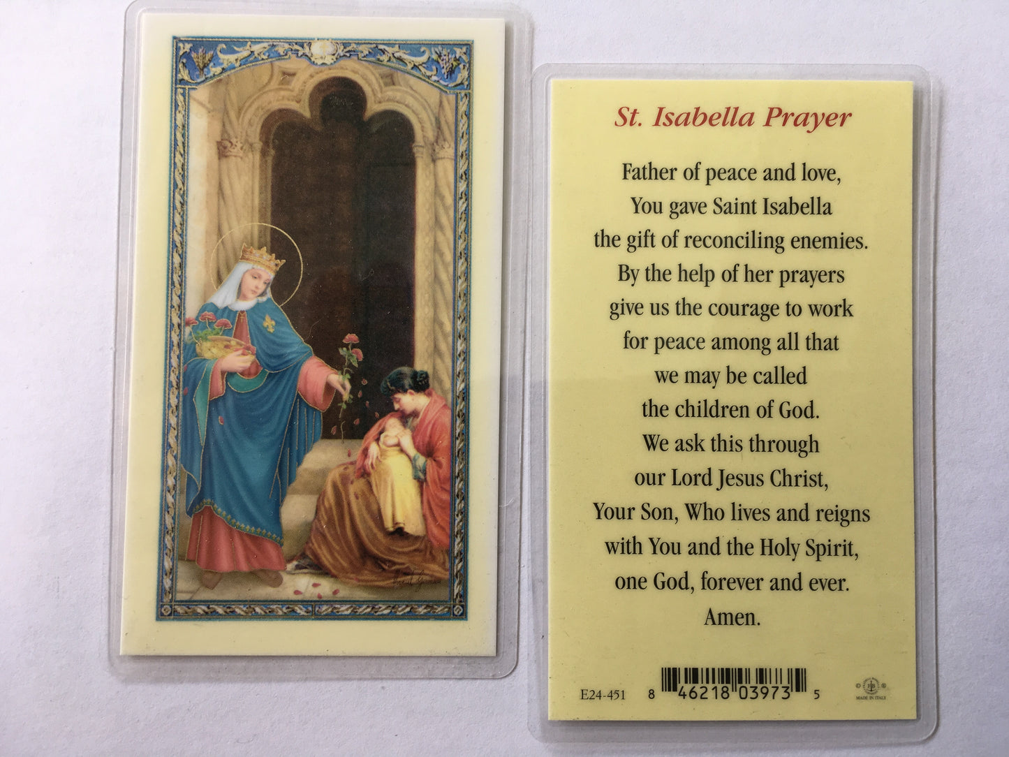 St. Isabella Holy Card