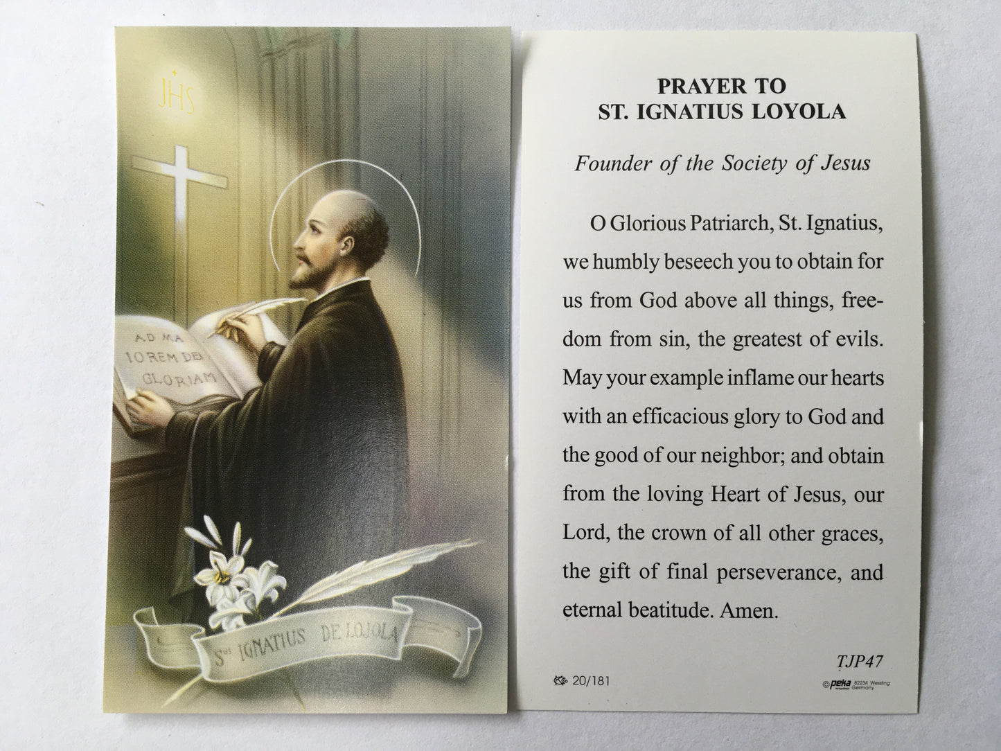 St. Ignatius Loyola - Holy Card (Limited)