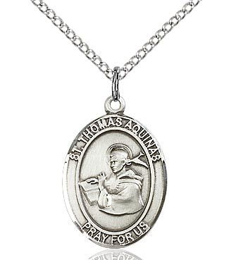 St. Thomas Aquinas Oval Patron Series - Necklace