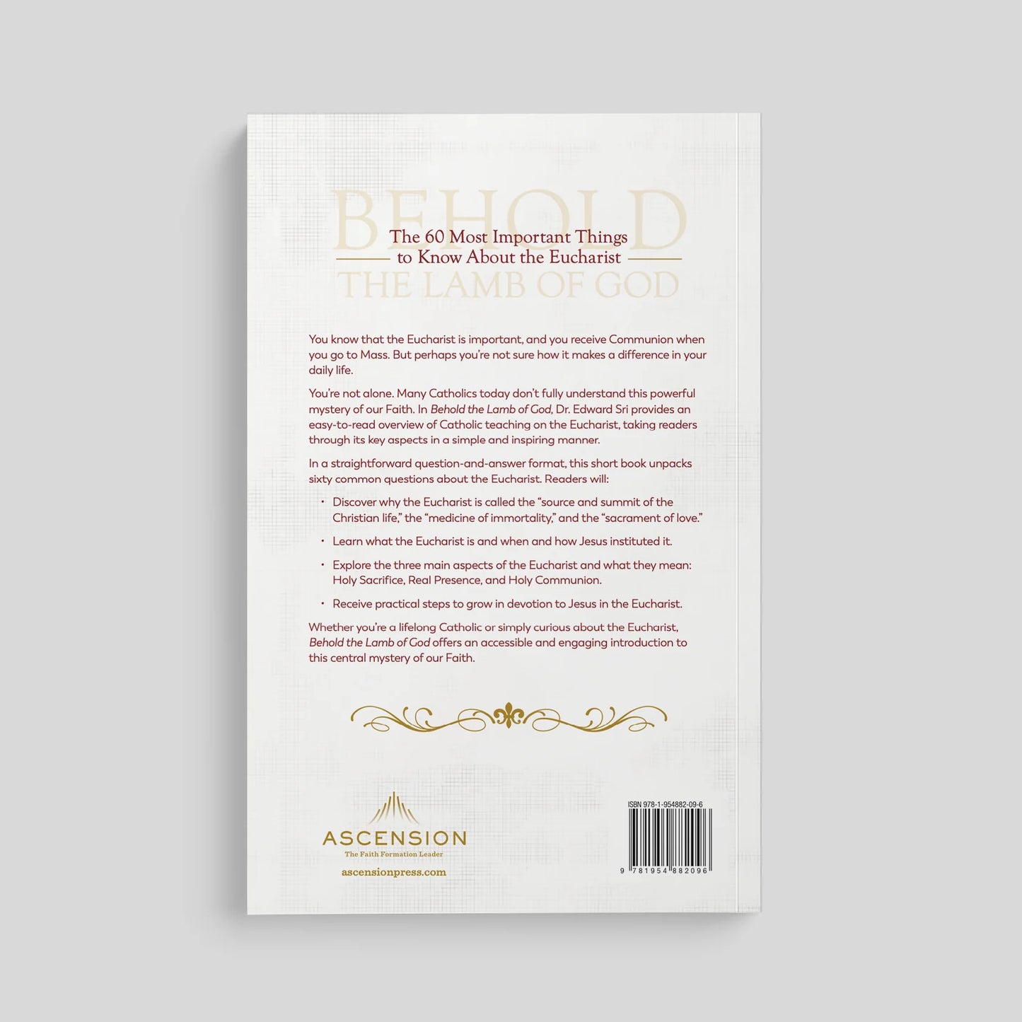 Behold the Lamb of God - by Edward Sri (English or Spanish: He Aqui)