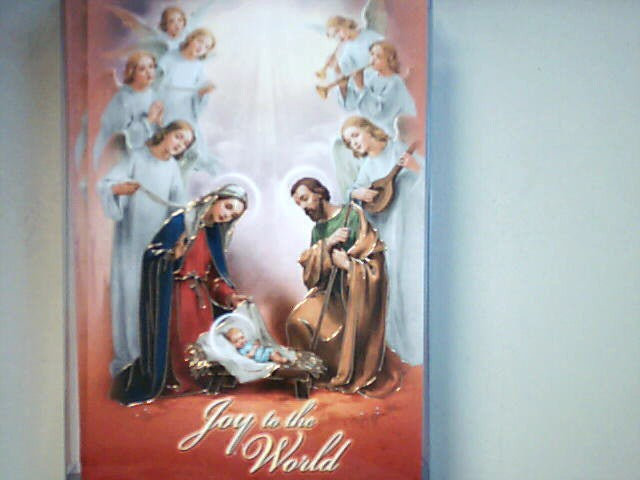 Holy Family Manger Scene Card Box