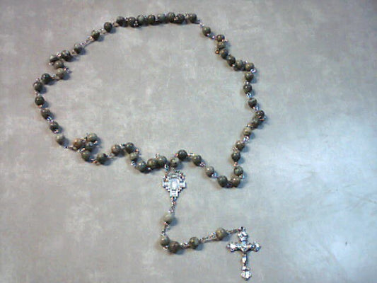 Rosary green stone