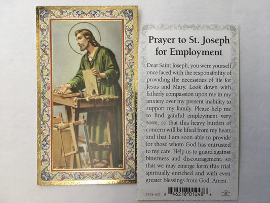 St. Joseph - Holy Card - Paper