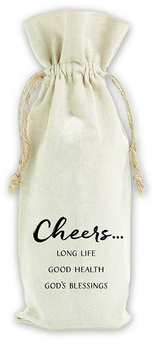 Wine Bag - "Cheers" One Size