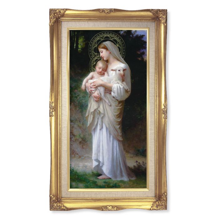Divine Innocence, Bouguereau - Gold Leaf Wood Framed Picture - 24"
