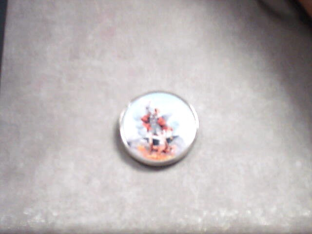 St. Michael full color epoxy pocket token with prayer on back